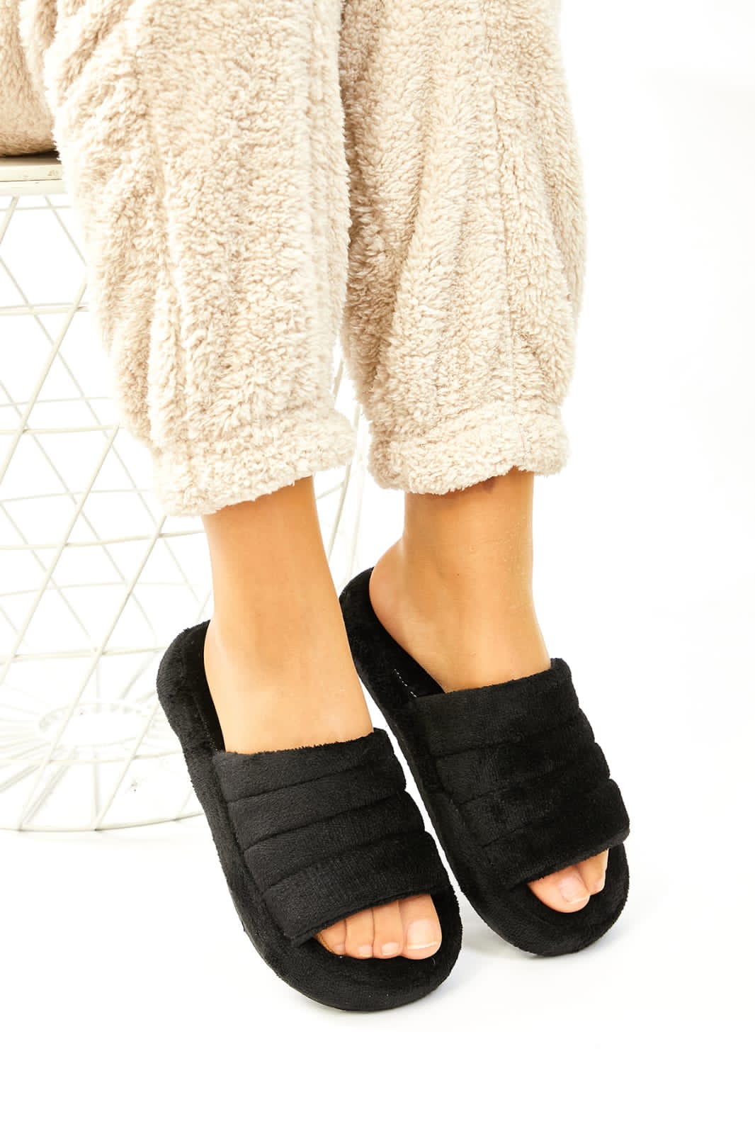 Slipper comfy  black