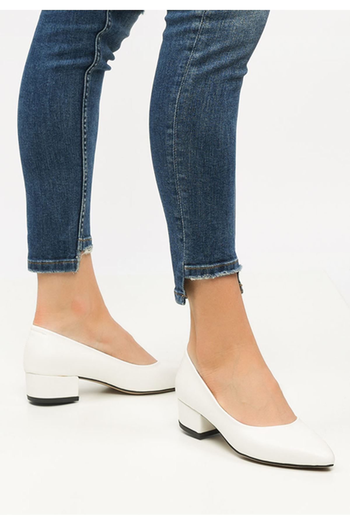 Stela white Heeled Shoes