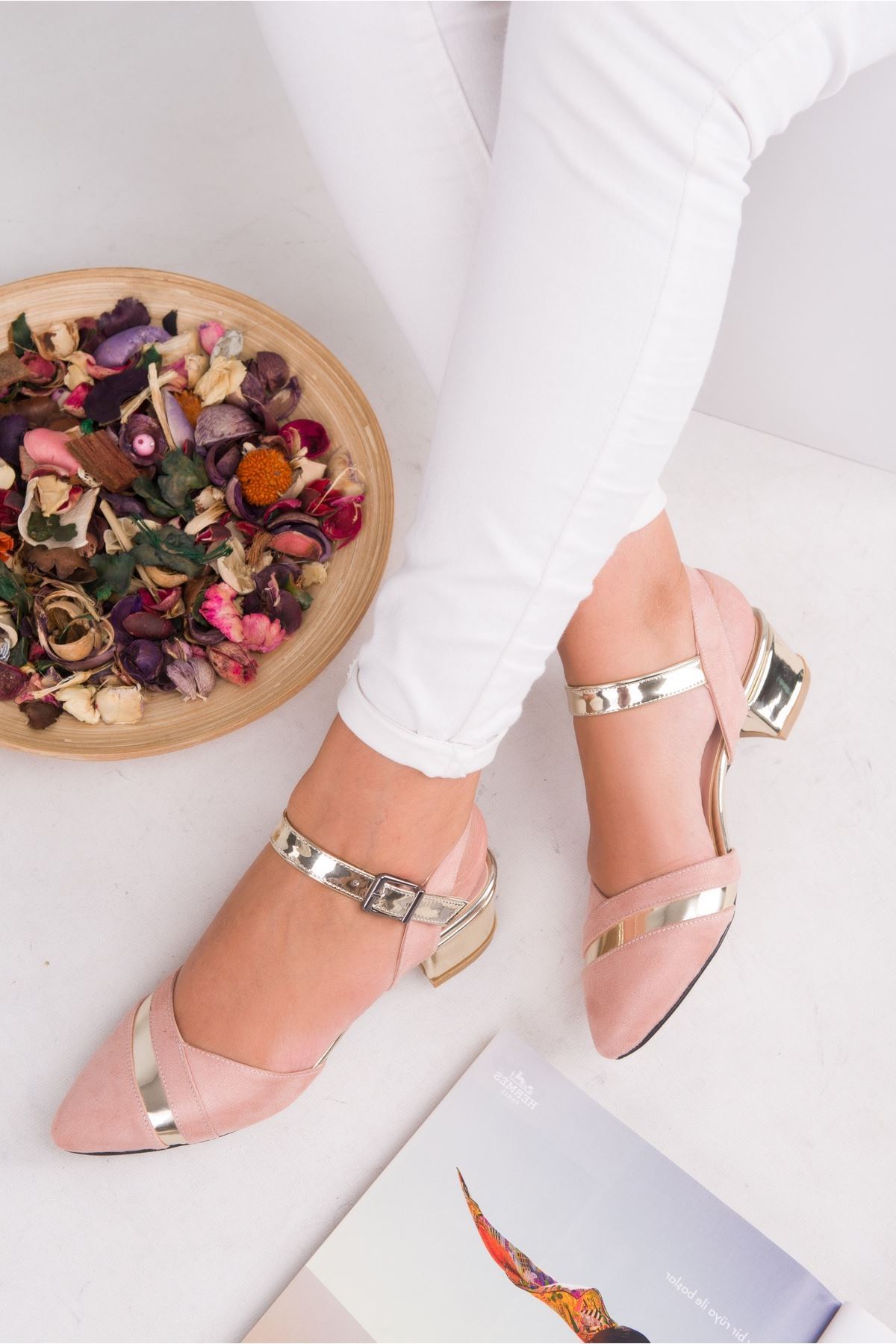 Shoes Daise powder with Heeled