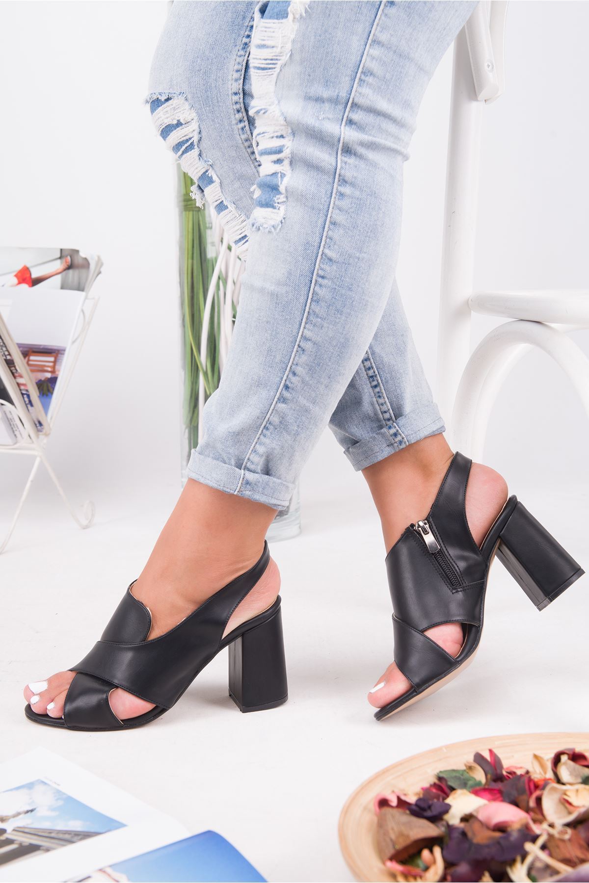 Shoes Joseph black whit Heeled