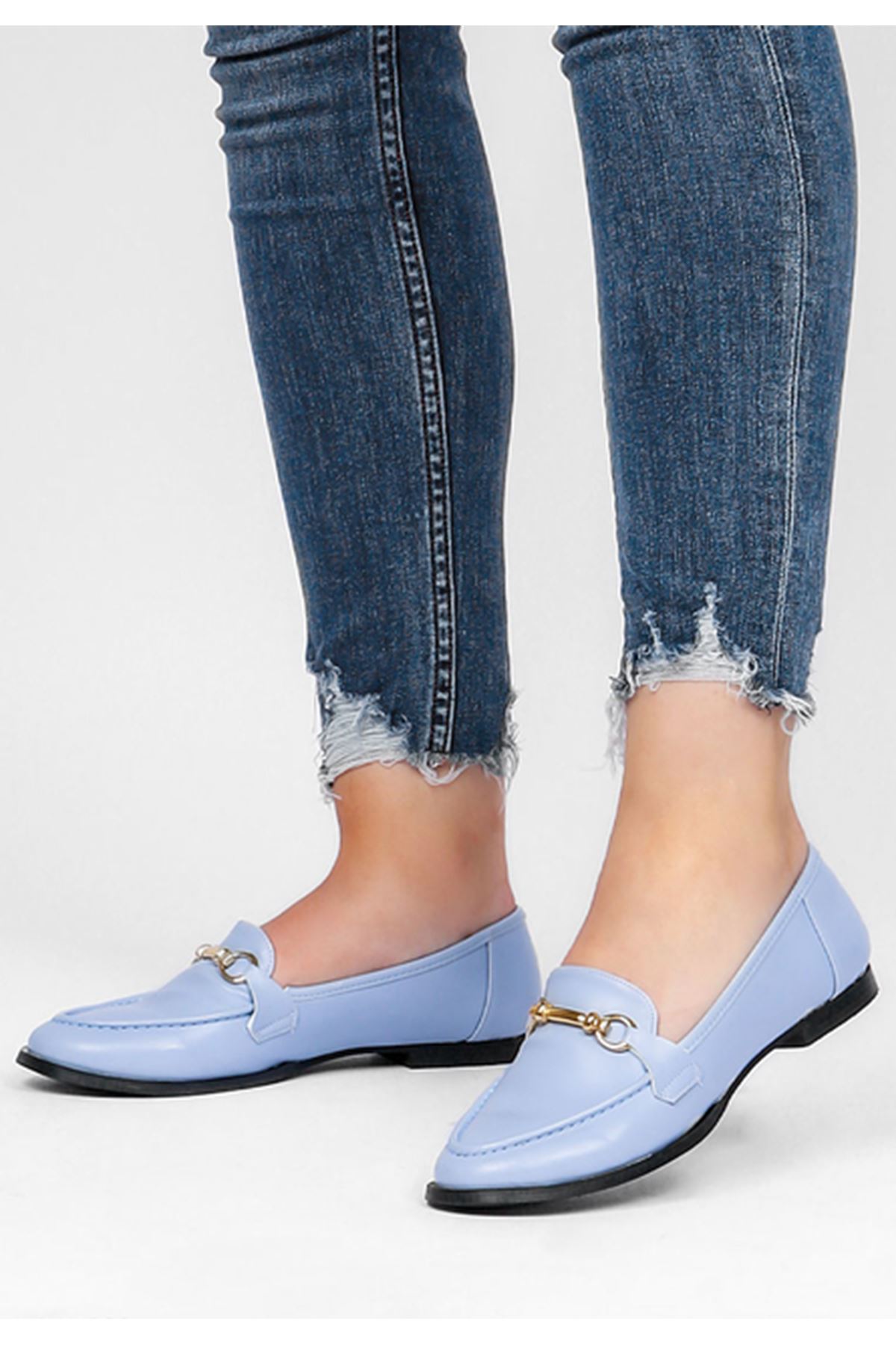 Flat shoes marla light blue