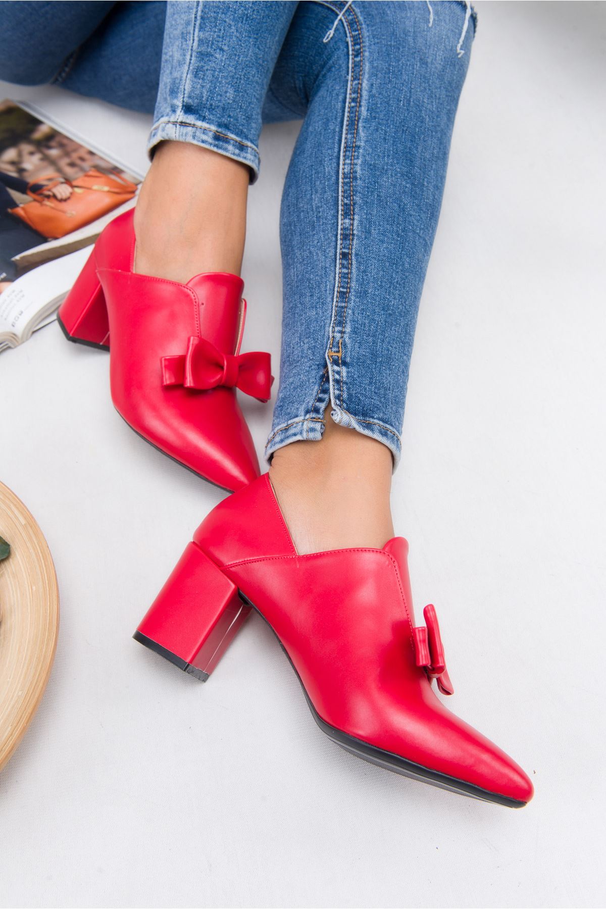 Shoes Caliente red with Heeled
