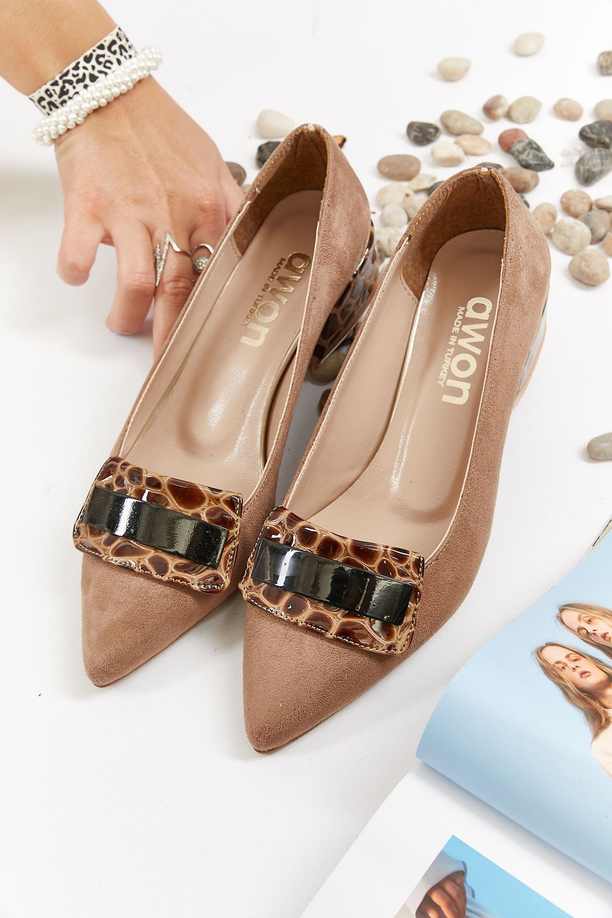 Shoes Elissa Tan Suede Heels